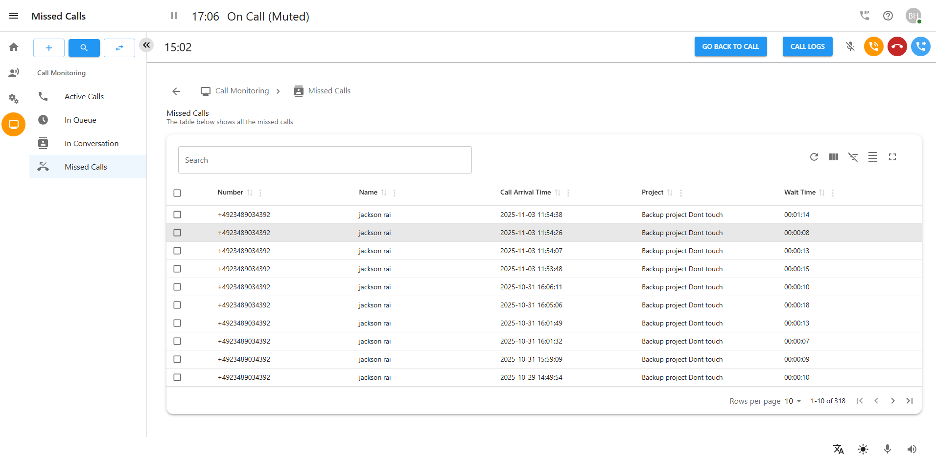 Notice Management Page