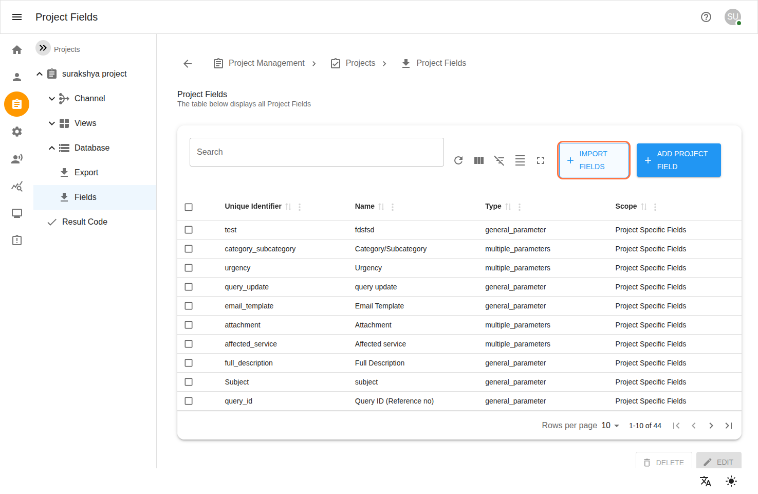 Contact Dashboard